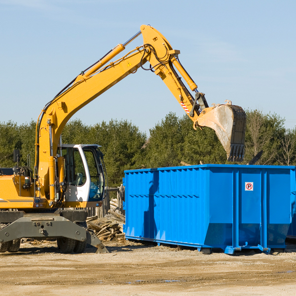 are there any restrictions on where a residential dumpster can be placed in Stapleton NE